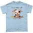 Life is better with cows & coffee T-Shirt Light Blue