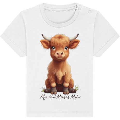 Moo-tiful Mischief Maker Kids T-Shirt Moo-tiful Mischief Maker Kids T-Shirt White