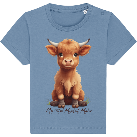 Moo-tiful Mischief Maker Kids T-Shirt Moo-tiful Mischief Maker Kids T-Shirt Majorelle Blue