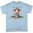 Udderly Obsessed with Coffee and Cows Light Blue Tee