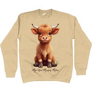 118 Moo-tiful Mischief Maker Sweatshirt Desert Sand