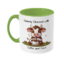 122 Udderly Obsessed with Coffee & Cows Light Green