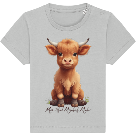 Moo-tiful Mischief Maker Kids T-Shirt Moo-tiful Mischief Maker Kids T-Shirt Heather Grey