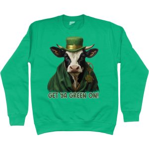 104 St Patrick's Day Sweatshirt Kelly