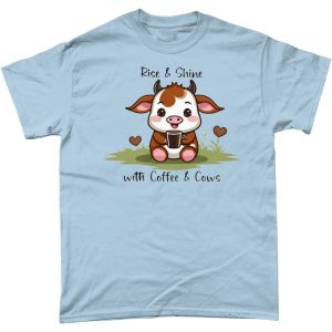 Home Page 18 120T Rise and Shine with Coffee and Cows Light Blue