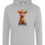 118 Moo-tiful Mischief Maker Hoodie Heather Grey