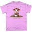Udderly Obsessed with Coffee and Cows Light Pink Tee