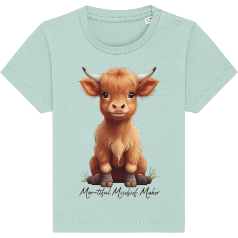 Moo-tiful Mischief Maker Kids T-Shirt Moo-tiful Mischief Maker Kids T-Shirt Caribean Blue