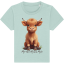 Moo-tiful Mischief Maker Kids T-Shirt Caribean Blue